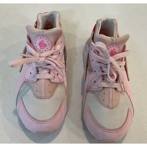 Nike Air Huarache Run Low Pink & White‎ Youth Size 3Y  Shoes EUC